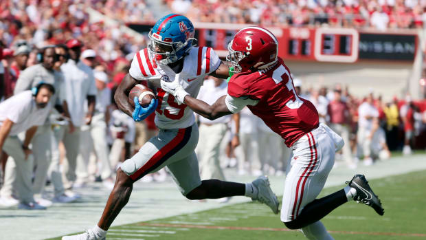 Ole Miss WR Dayton Wade vs. Alabama 